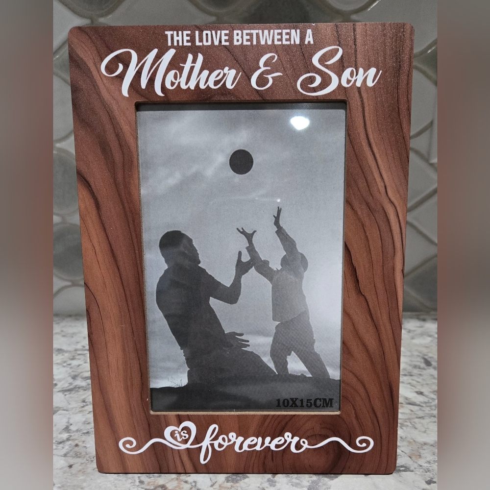 Mother & Son Wooden Photo Frame